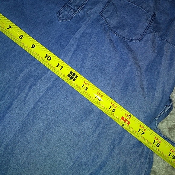 *SALE NEW! Adam Levine ~ Chambray Midi Dress - Picture 6 of 8